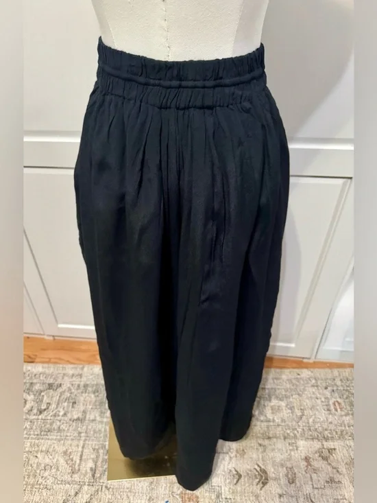 IRO Black Elastic-Waist Maxi Skirt Size:36 (US 2-4) - Picture 10 of 13
